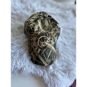 Duck Unlimited Camouflage Hat Green Adjustable Baseball Cap Outdoor Embroidered